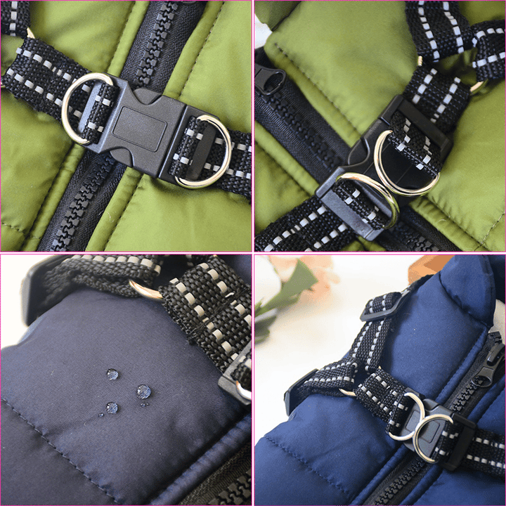 Winter Dog Jacket with Harness | Bowlift