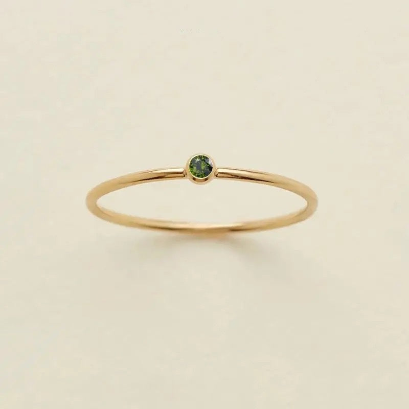 BowLift | Dainty Birthstone Ring