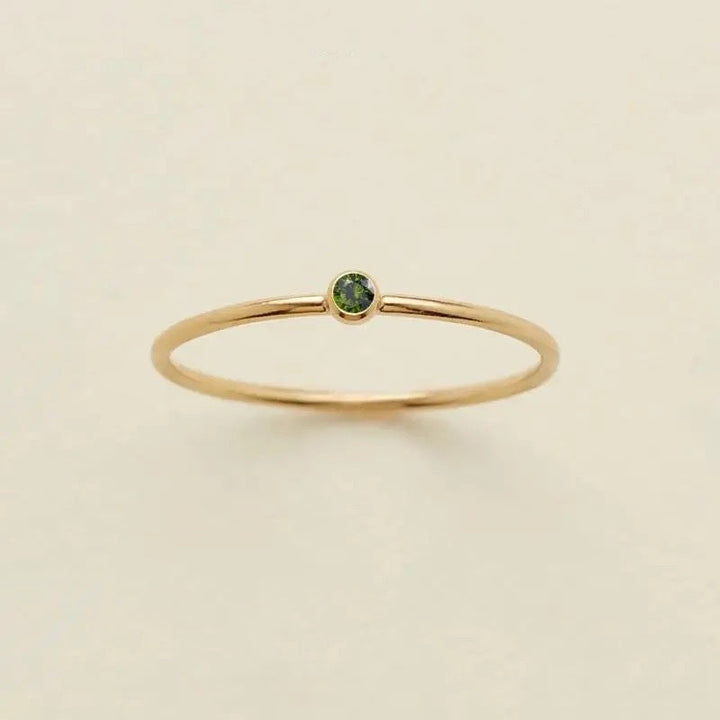 BowLift | Dainty Birthstone Ring