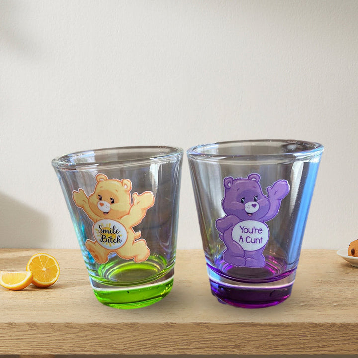 Swear Bears Shot Glasses Set, 6 Pieces | Bowlift