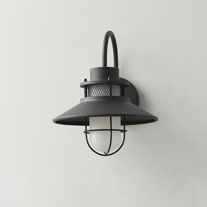 Outdoor Waterproof Iron Body 1-Light Outdoor Wall Sconce Lamp | Bowlift