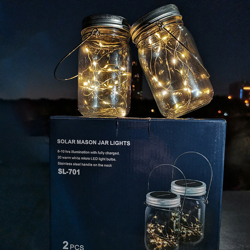 BowLift | Modern Art Deco Waterproof Solar Glass Stainless Steel Copper Wire Star LED String Lights Outdoor Lighting For Garden
