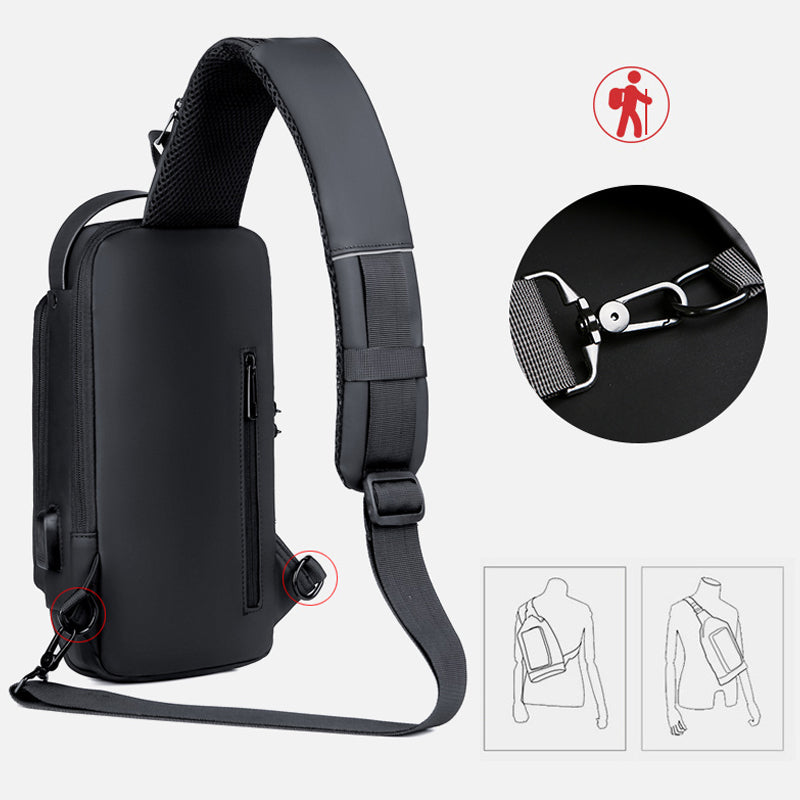 Casual multifunctional anti-theft chest bag for men | Bowlift