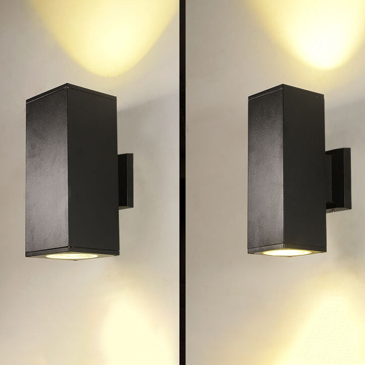 Modern Minimalist Square Column LED Luminous Outdoor Waterproof Wall Sconce Lamp | Bowlift
