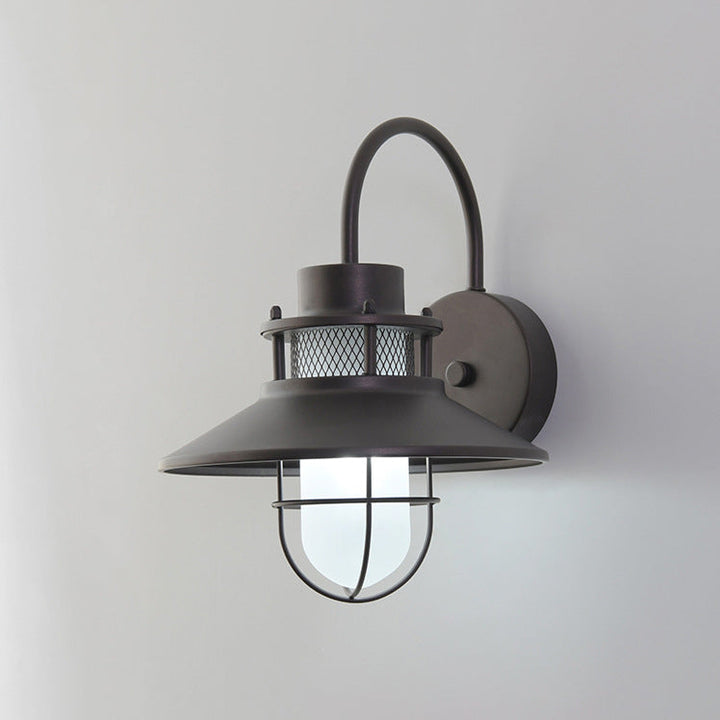 Outdoor Waterproof Iron Body 1-Light Outdoor Wall Sconce Lamp | Bowlift