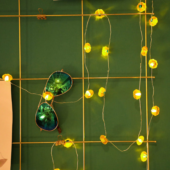BowLift | Modern Thanksgiving Maple Acorn Pumpkin Decoration 30 LED String Lights