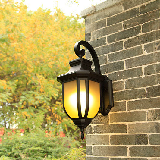Modern European Minimalist Aluminum Alloy Square Outdoor 1-Light Wall Sconce Lamp | Bowlift