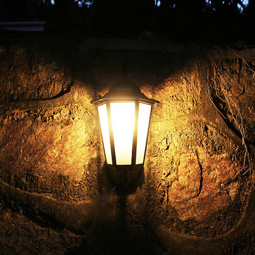 Contemporary Industrial Hexagonal Aluminum Frame Frosted Glass 1-Light Outdoor Wall Sconce Lamp For Garden | Bowlift