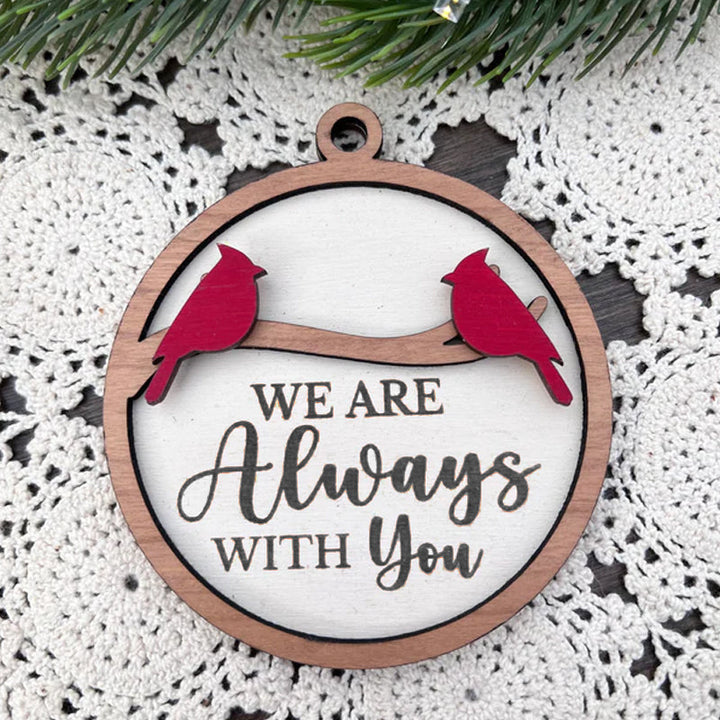 BowLift | Cardinal Bird Wooden Christmas Ornament