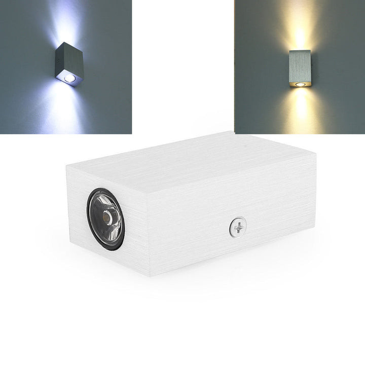 Modern Simplicity Waterproof Aluminum Cubic LED Wall Sconce Lamp For Outdoor Patio | Bowlift