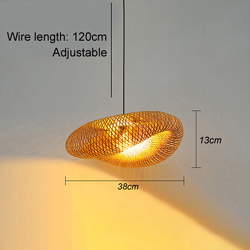 BowLift | Rattan Woven Bamboo - Pendant Light - Led - Light