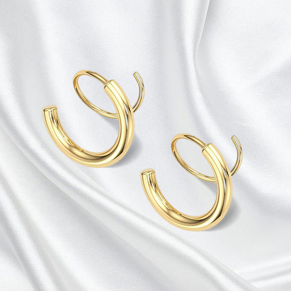 BowLift | Double Twist Spiral Earrings