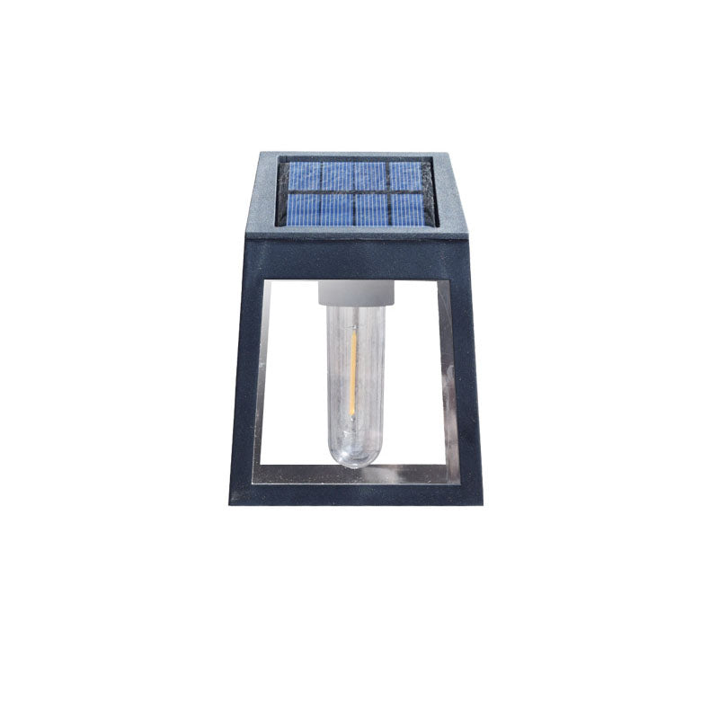 Modern Square Plastic Solar LED Outdoor Waterproof Garden Landscape Wall Sconce Lamp | Bowlift