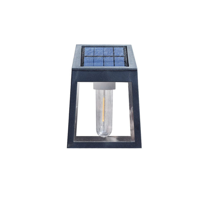Modern Square Plastic Solar LED Outdoor Waterproof Garden Landscape Wall Sconce Lamp | Bowlift