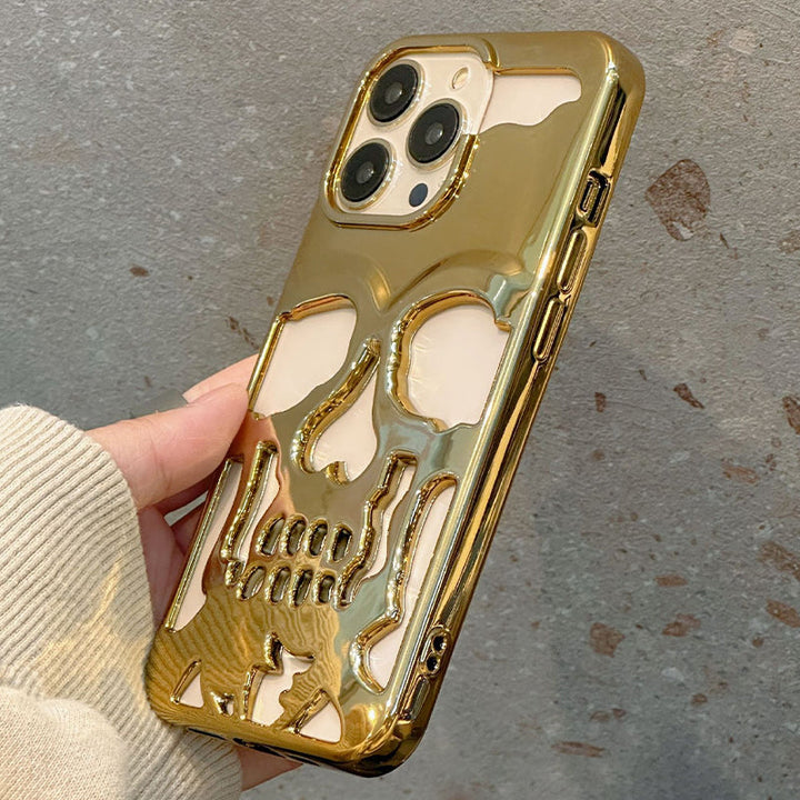 BowLift | Plated Skull Case Cover For iPhone