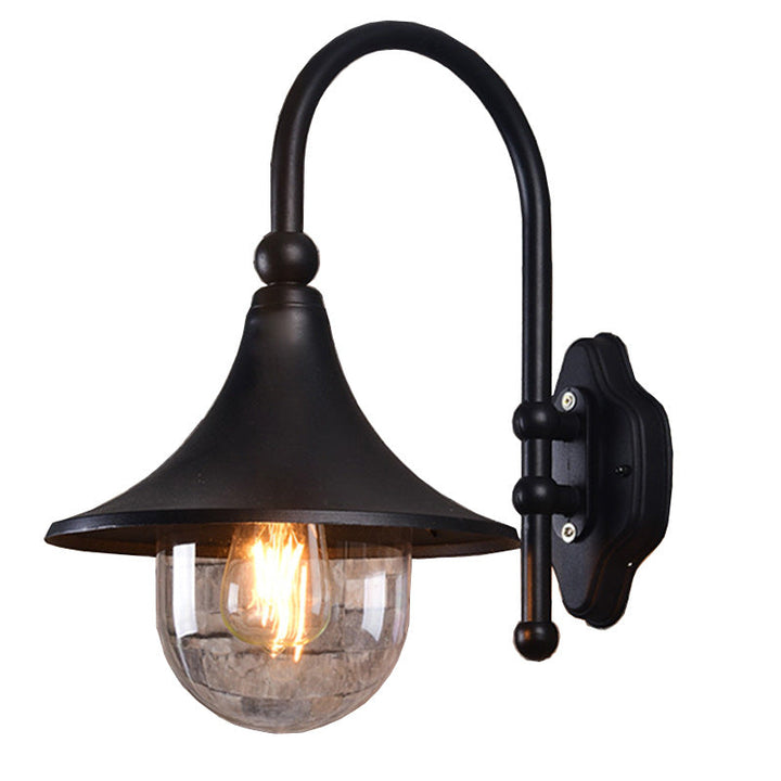 Retro Minimalist Trumpet Waterproof 1-Light Wall Sconce Lamp | Bowlift