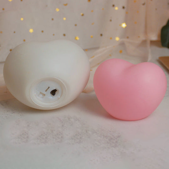 BowLift | LuvSphere Silicone LED Night Light | Heart-Shaped Design | Table Lamp | Warm Mood Light | Decorative
