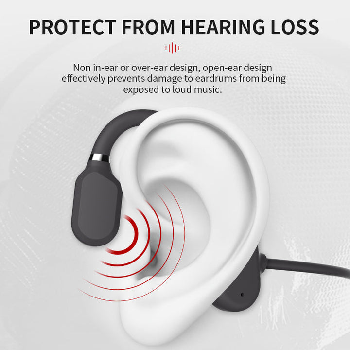 BowLift | New waterproof bone conduction headphones stereo Bluetooth wireless