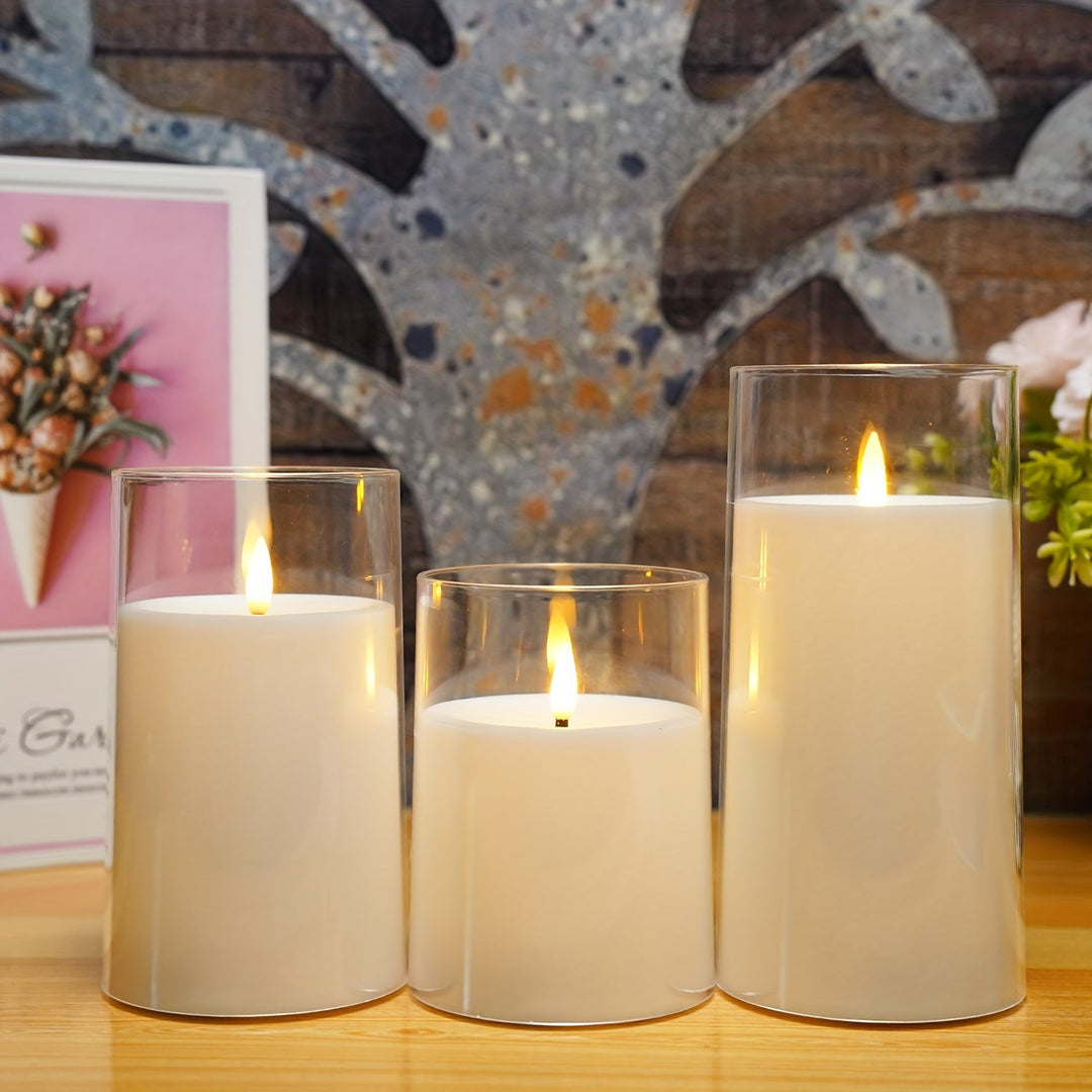 FlamelessGlow - Magical LED Candle Set with Remote Control Bowlift