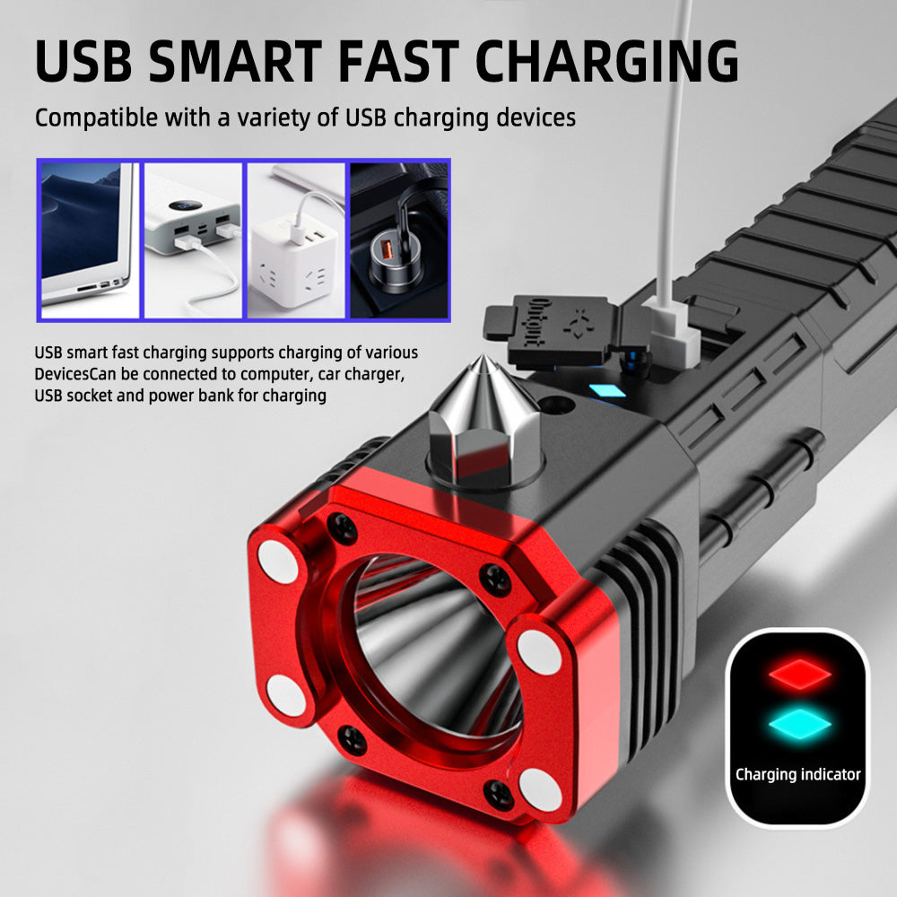 BowLift | Multifunctional Heavy-Duty Magnetic Safety Rechargeable Flashlight