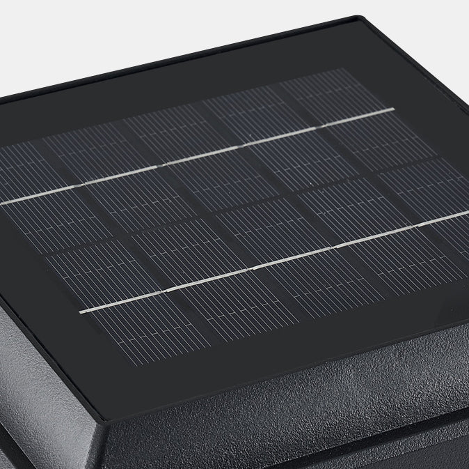 Modern Minimalist Square Cylinder Solar Waterproof ABS PC LED Outdoor Light For Garden | Bowlift
