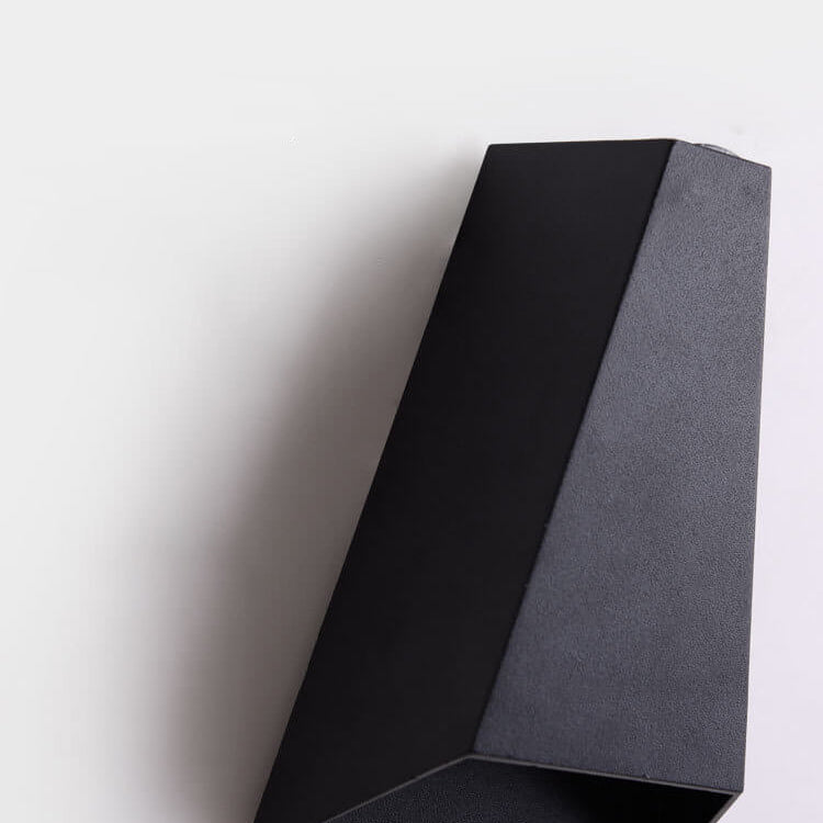 Modern Creative Trapezoid Up and Down Illuminated LED Outdoor Wall Sconce Lamp | Bowlift