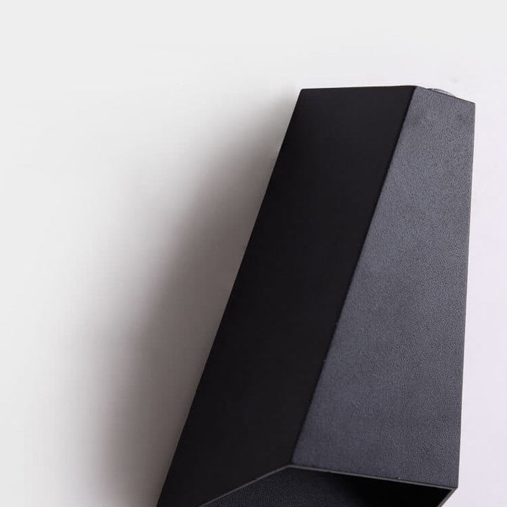 Modern Creative Trapezoid Up and Down Illuminated LED Outdoor Wall Sconce Lamp | Bowlift