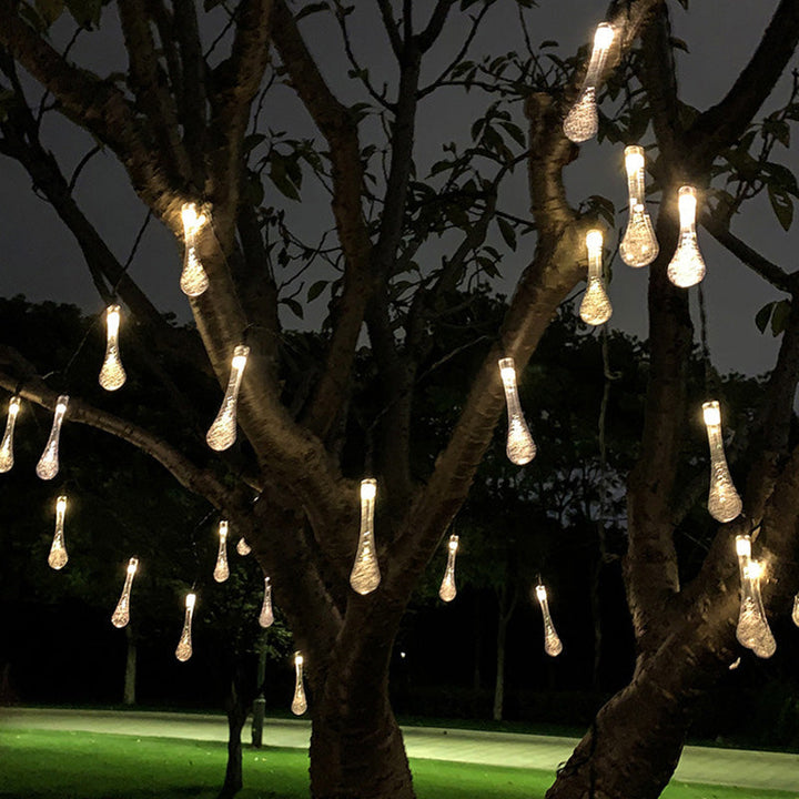 BowLift | Modern Art Deco Waterproof Solar PVC Rubber Acrylic Snow Bee Ball Crystal Ball Teardrop LED String Lights Outdoor Light For Garden