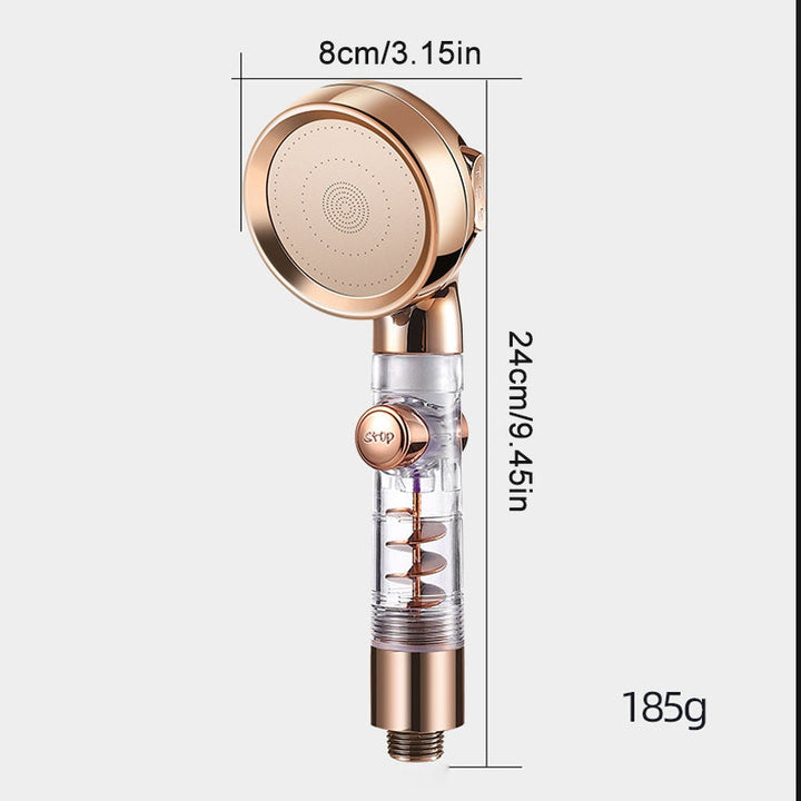 3 Mode Adjustable Turbocharged Shower Head | Bowlift