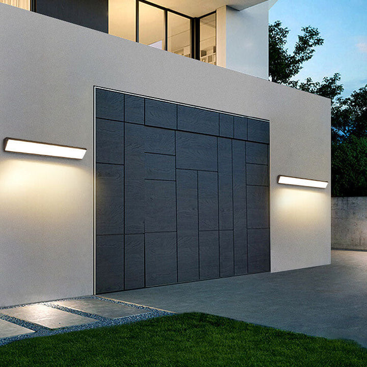 Modern Outdoor Long Bar Aluminum Acrylic Waterproof LED Wall Sconce Lamp | Bowlift
