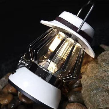 Modern Handheld Metal Texture Camping LED Outdoor Light | Bowlift