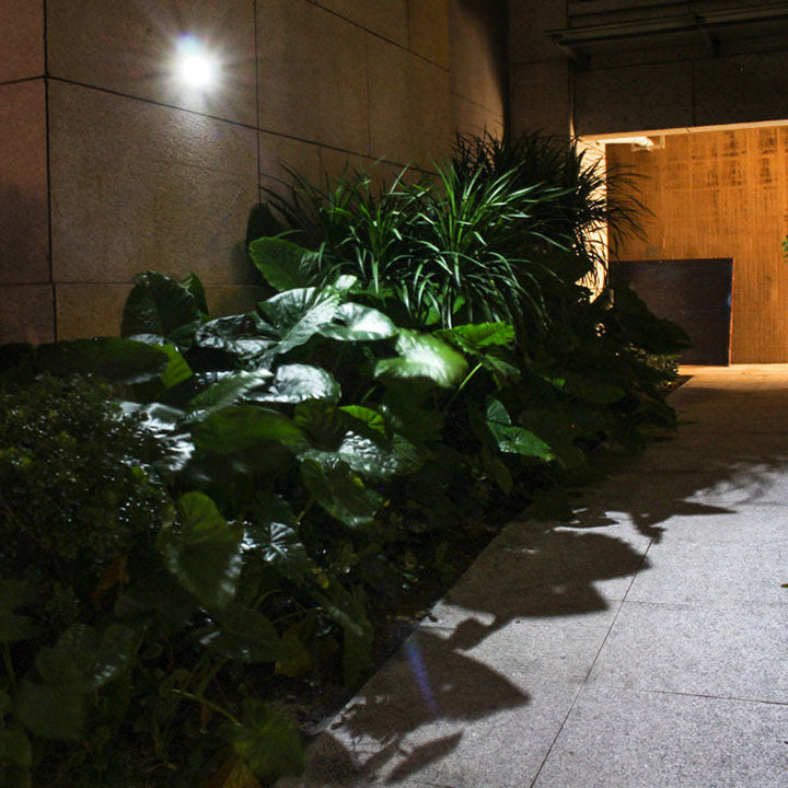 Solar Outdoor Waterproof Round Flat Body Radar Sensor LED Wall Sconce Lamp | Bowlift