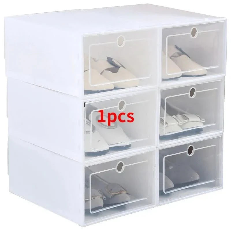 BowLift | SHOEBOX STORAGE SET – 24 stackable & transparent shoe boxes for space-saving organization & clear overview
