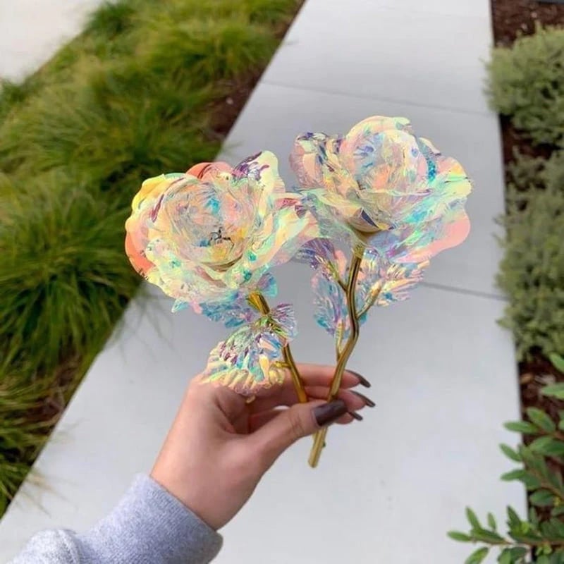 BowLift | For the Gift to Your Loved Ones - Colorful Glass Rose