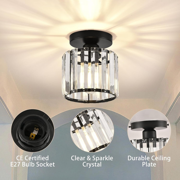 BowLift | Ceiling Light Crystal Flush Mount Modern Fixture