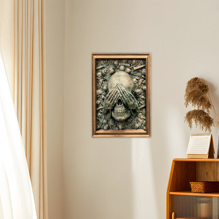 BowLift | Three Wise Skulls Picture Frame Decor