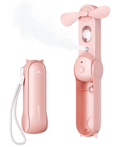 Misting Fan Portable, Handheld Personal Mister Fans | Bowlift