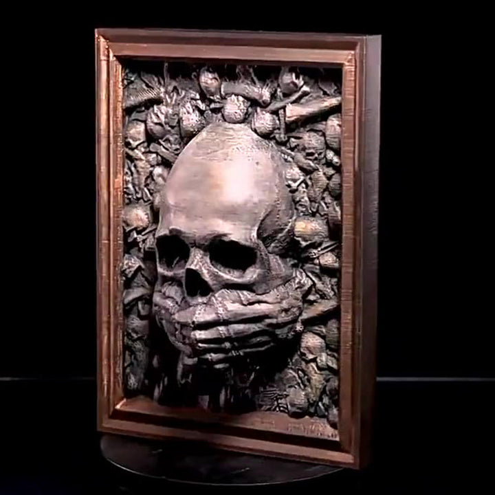 BowLift | Three Wise Skulls Picture Frame Decor