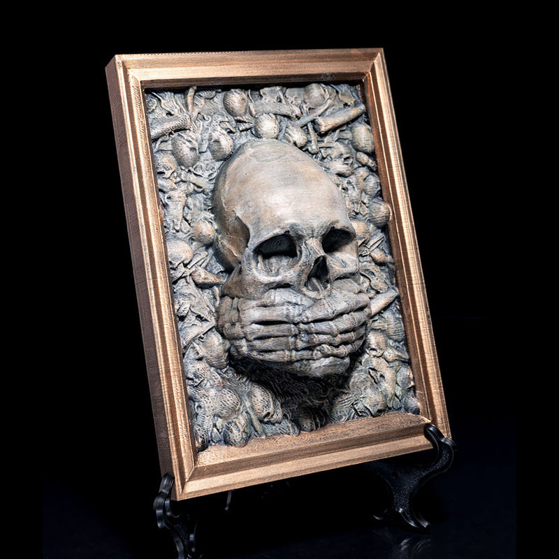 BowLift | Three Wise Skulls Picture Frame Decor