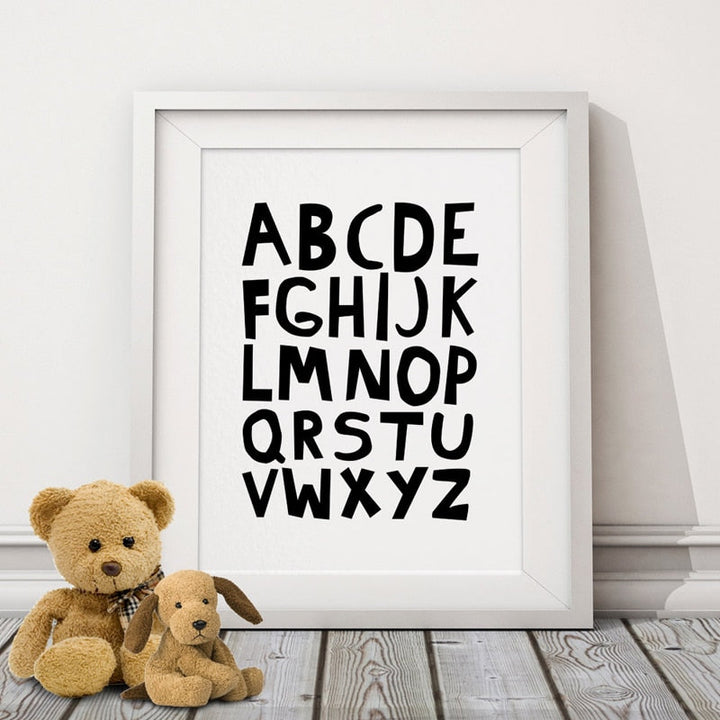 Alphabets - Canvas Wall Art Painting | Bowlift