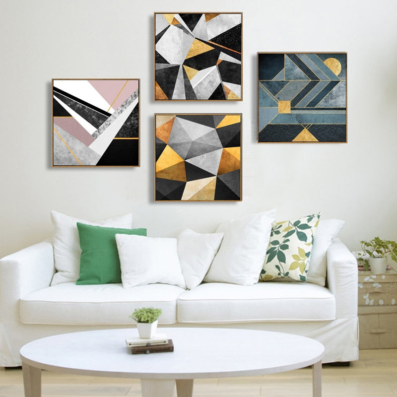 Color Contrast In Room - Canvas Wall Art Painting | Bowlift