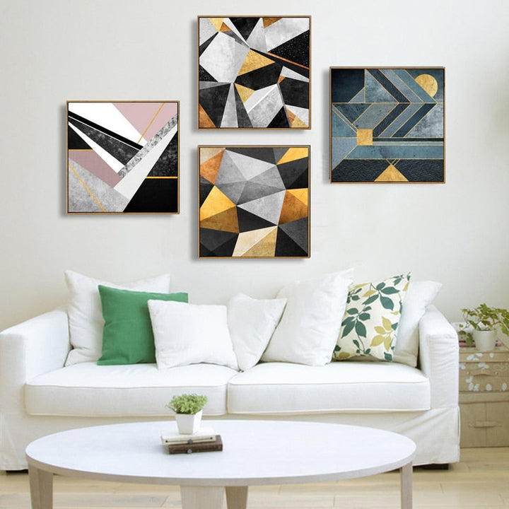 Color Contrast In Room - Canvas Wall Art Painting | Bowlift