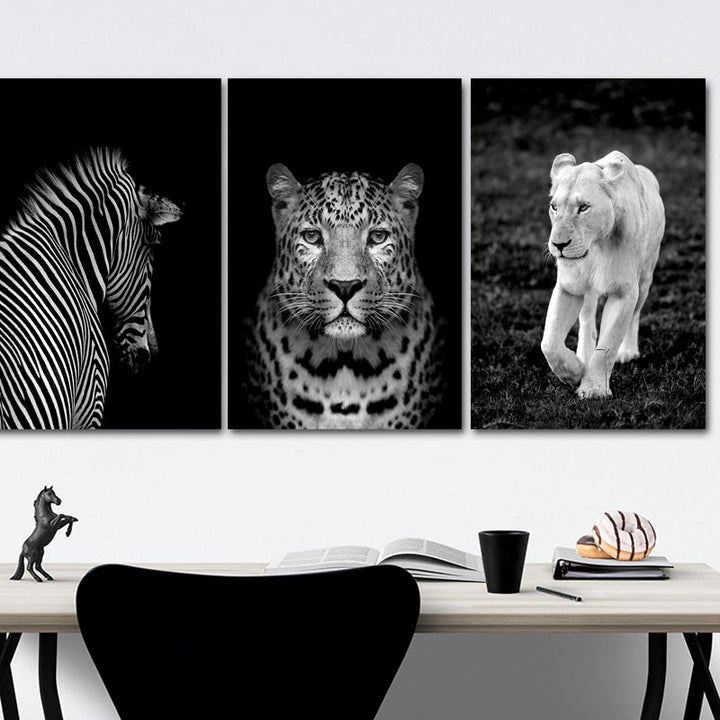 Africa Wild Big Cats - Canvas Wall Art Painting | Bowlift