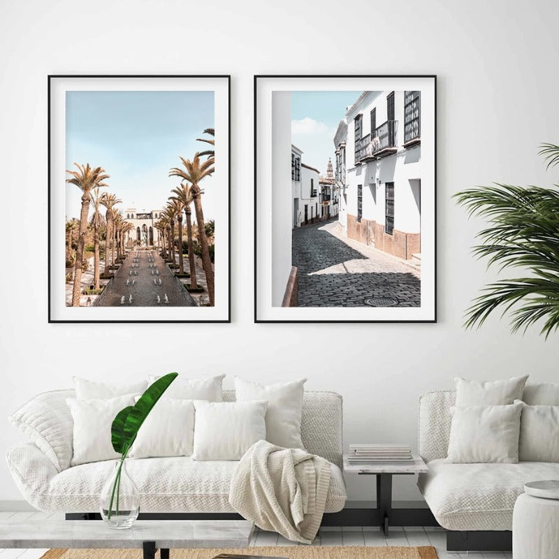Architecture Daylight Landscape - Canvas Wall Art Painting | Bowlift