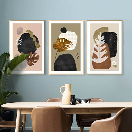 Turtle Leaves - Canvas Wall Art Painting | Bowlift