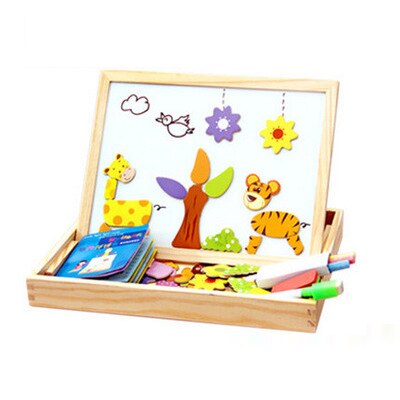 DrawPlay Board - Creative Wooden Magnetic Blackboard Bowlift