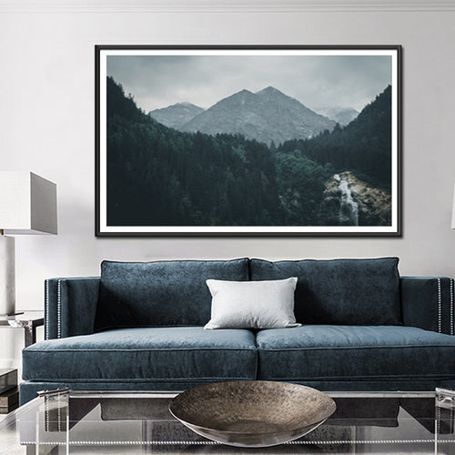 Mountain Landscape  - Canvas Wall Art Painting | Bowlift