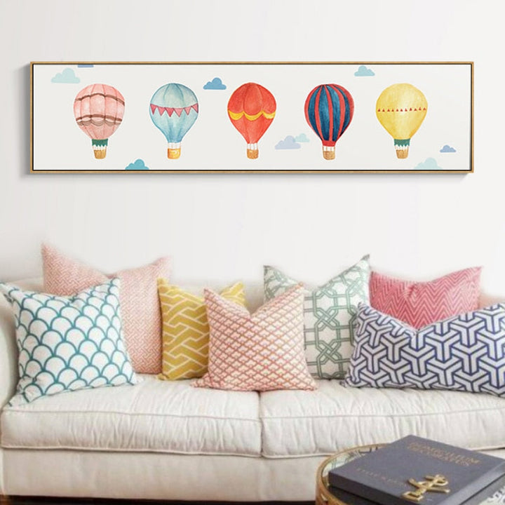 Hot Air Balloon - Canvas Wall Art Painting | Bowlift