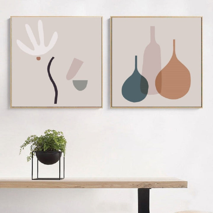 Scandinavia Abstract Still Life - Canvas Wall Art Painting | Bowlift