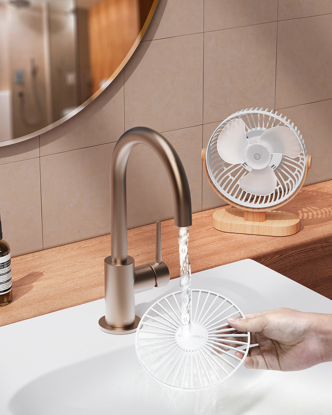 6.5 Inch USB Small Desk Fan for Home Office Car Outdoor Travel | Bowlift